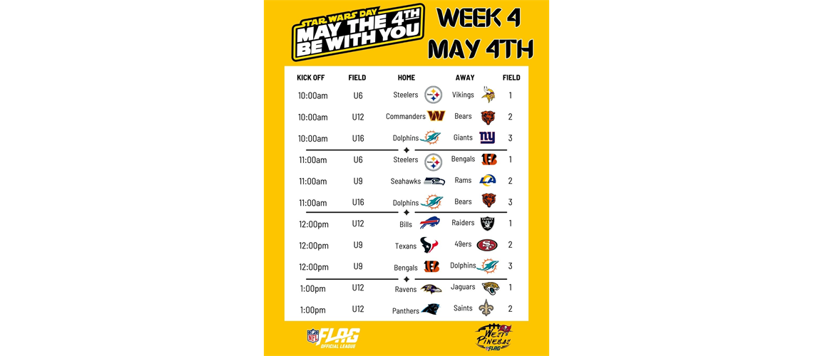 Week 4 Schedule