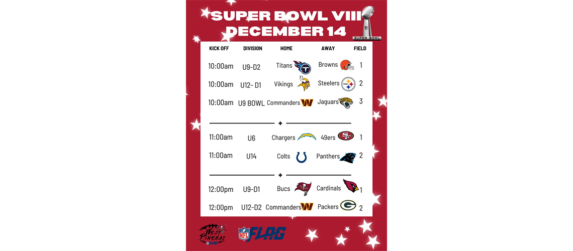 Super Bowl VIII Schedule